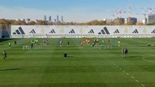 El Real Madrid se entrena en Valdebebas.