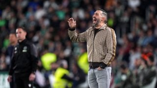 Sarabia contra el Real Madrid. (Getty)
