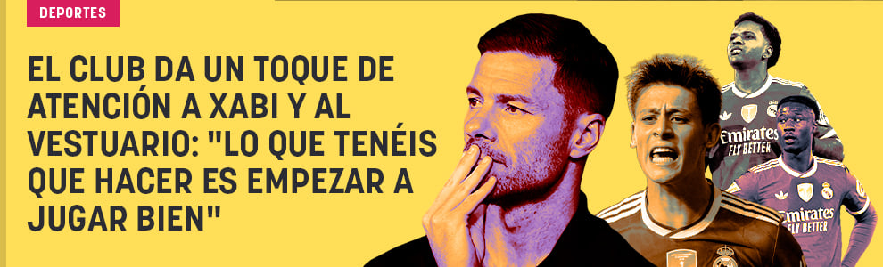 El club da un toque de atención a  Xabi y al vestuario: Lo que tenéis que hacer es empezar a jugar bien