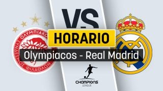 Cuándo es el Olympiacos – Real Madrid: horario y dónde ver gratis en directo y en vivo online por TV el partido de Champions.