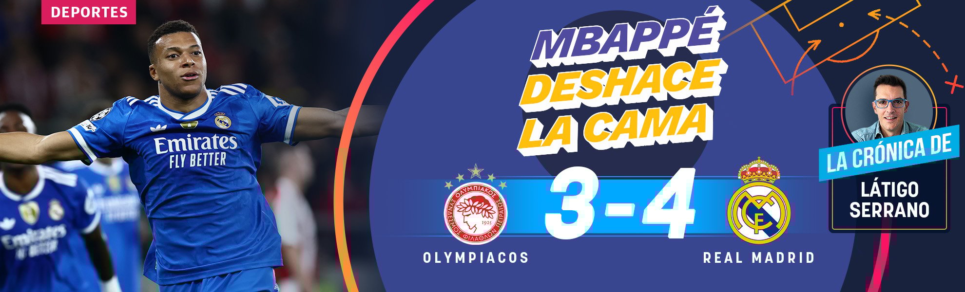 Mbappé deshace la cama