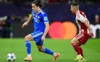 Álvaro Carreras, en el Olympiacos-Real Madrid. (Europa Press)