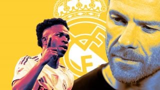 Vinicius y Xabi Alonso.