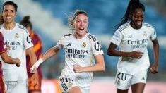 Eva Navarro celebra un gol con el Real Madrid. (EP)