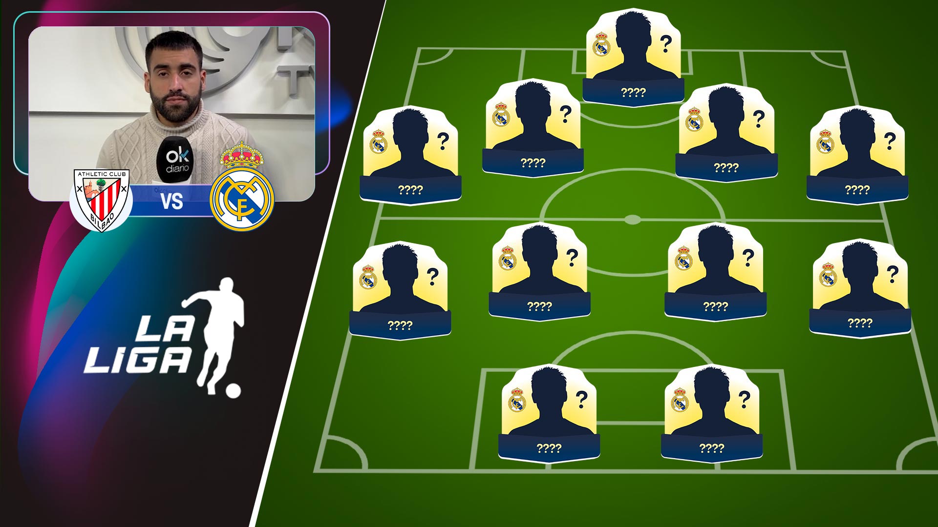 Alineación del Real Madrid contra el Athletic: Xabi apuesta por el físico