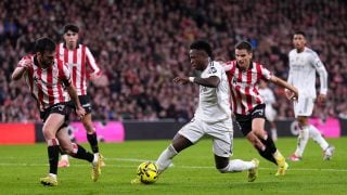 Vinicius en San Mamés. (Getty)