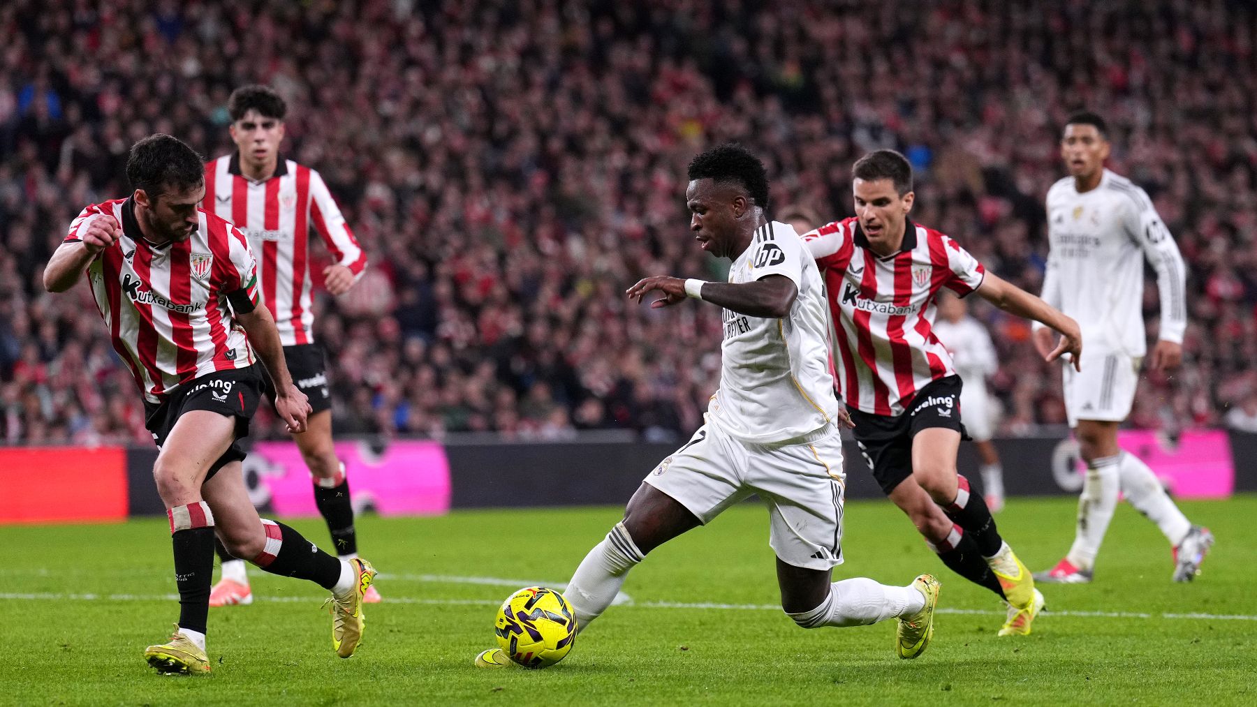 Vinicius tras la goleada en San Mamés: Esto es el Madrid, mis goles van a volver...