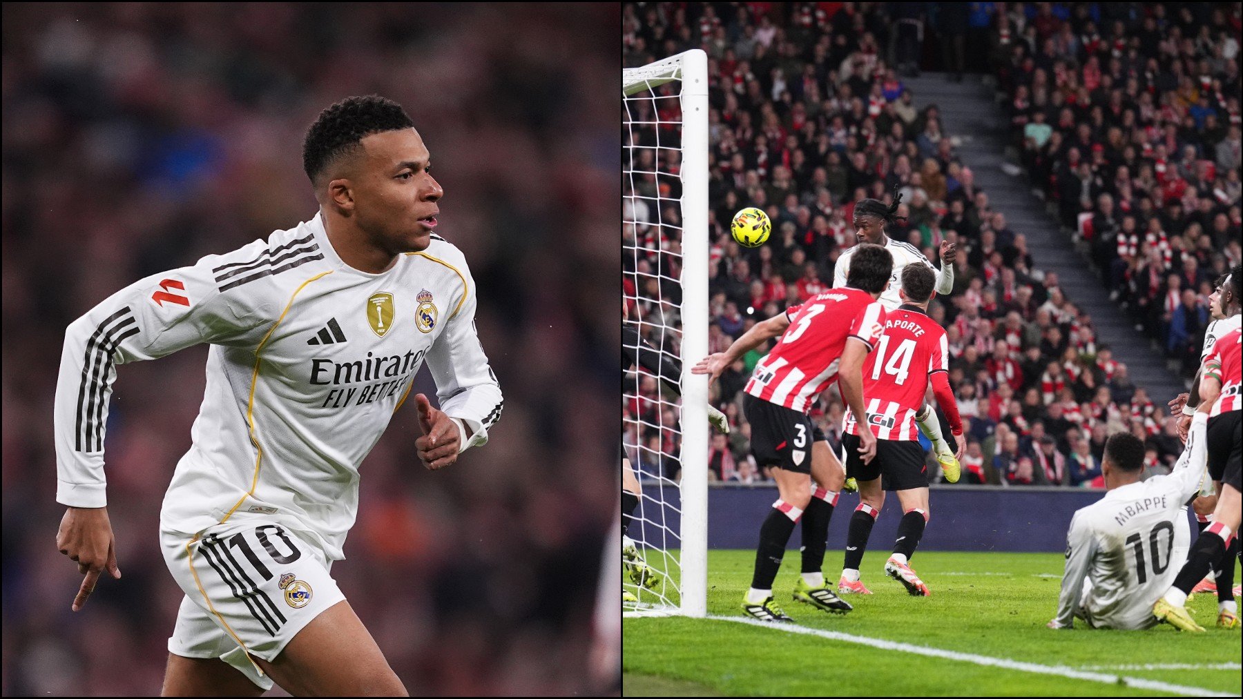 Exhibición de Mbappé en la goleada del Real Madrid en San Mamés