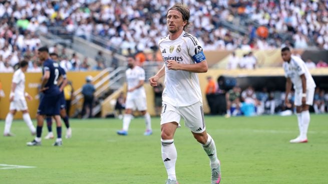 Luka Modric, en su último partido con el Real Madrid.