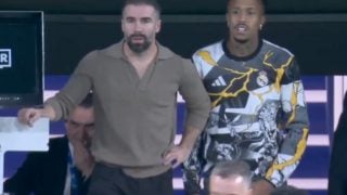 Dani Carvajal, en el Real Madrid-Celta. (Movistar)