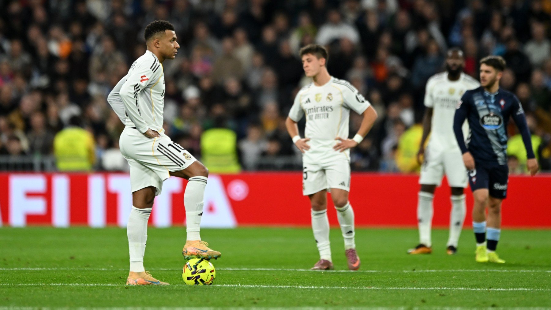 Así queda la clasificación de la Liga tras la derrota del Real Madrid contra el Celta de Vigo