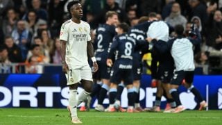 Vinicius tras perder contra el Celta. (Getty)