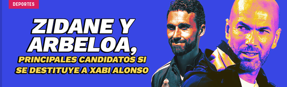 Zidane y Arbeloa, principales candidatos al banquillo del Real Madrid si se destituye a Xabi Alonso
