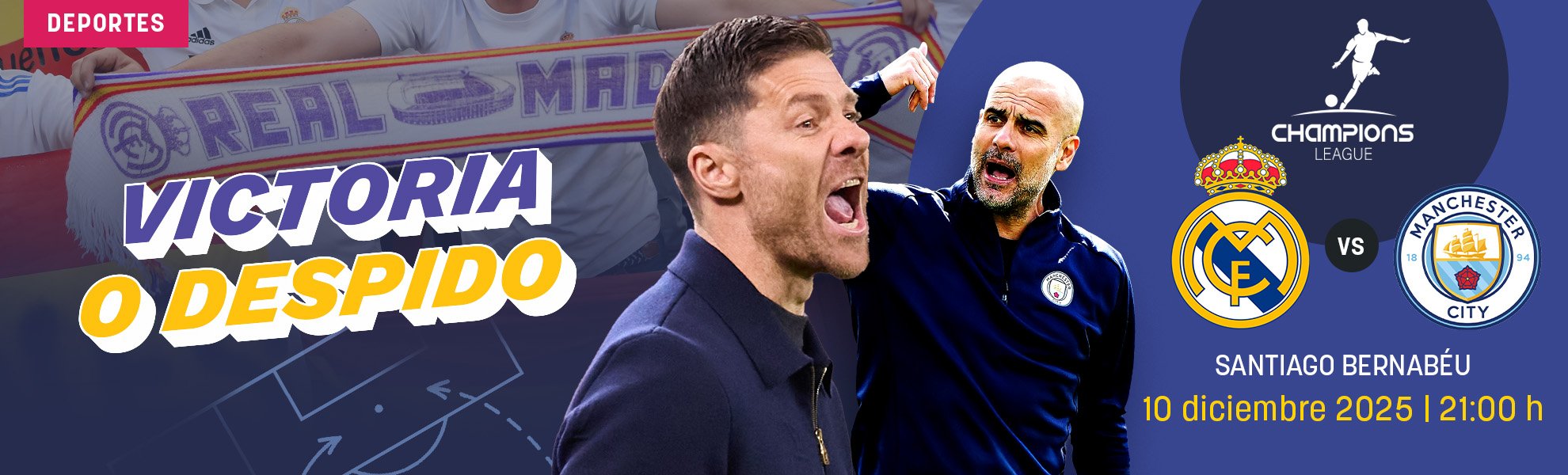 Real Madrid-Manchester City: victoria o despido