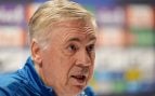 Ancelotti, en una rueda de prensa con Brasil. (Europa Press)