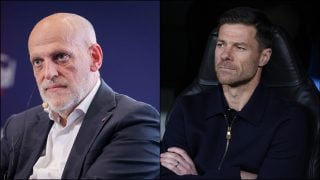 Javier Tebas y Xabi Alonso.