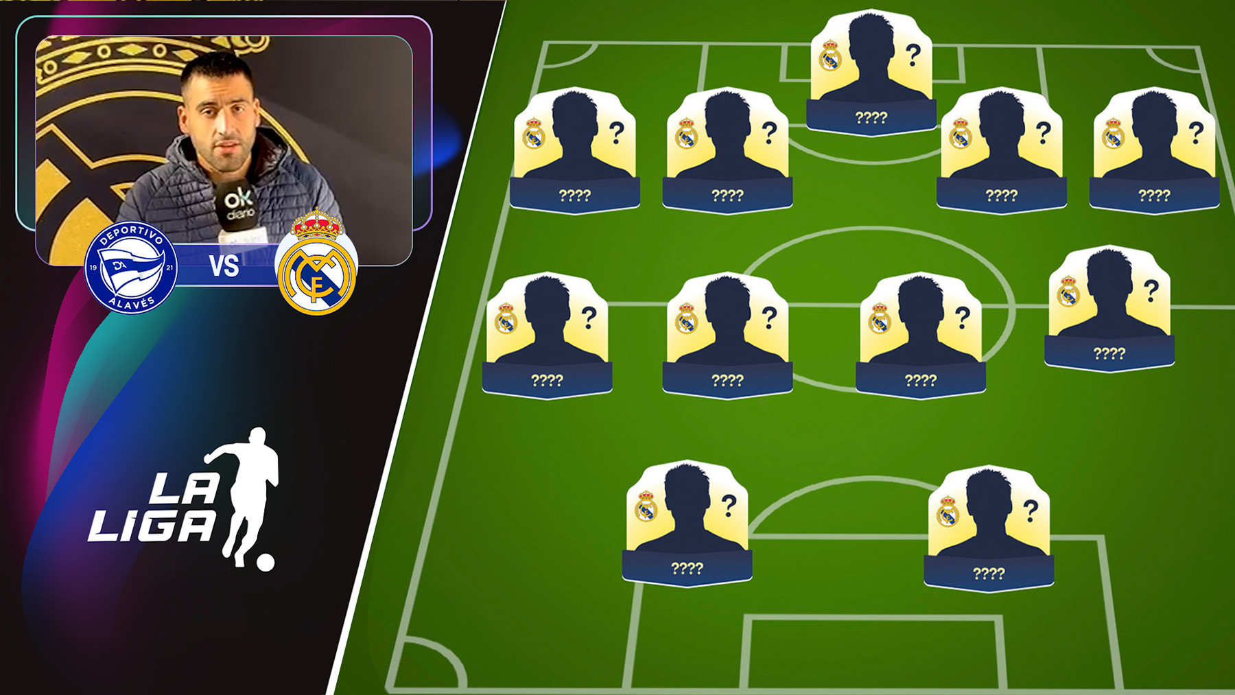 Alineación del Real Madrid contra el Alavés: Valdepeñas apunta a titular y Xabi espera a Mbappé