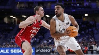 Trey Lyles, durante el Real Madrid-Básquet Girona de ACB. (acb.com)