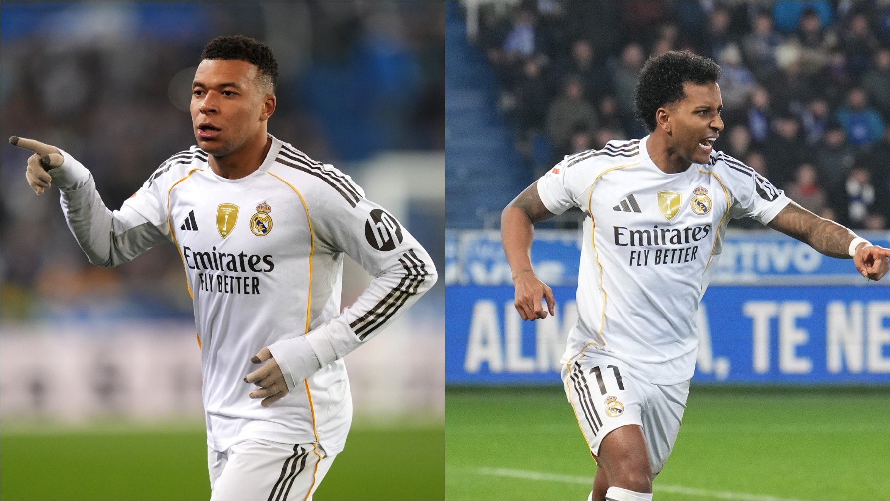 Letales Mbappé y Rodrygo: rescatan al Real Madrid en Vitoria