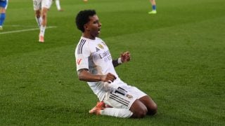 Rodrygo Goes celebra su gol contra el Alavés. (Getty)