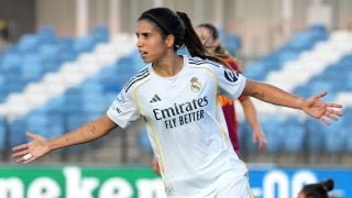 Alba Redondo celebra un gol del Real Madrid. (Getty)
