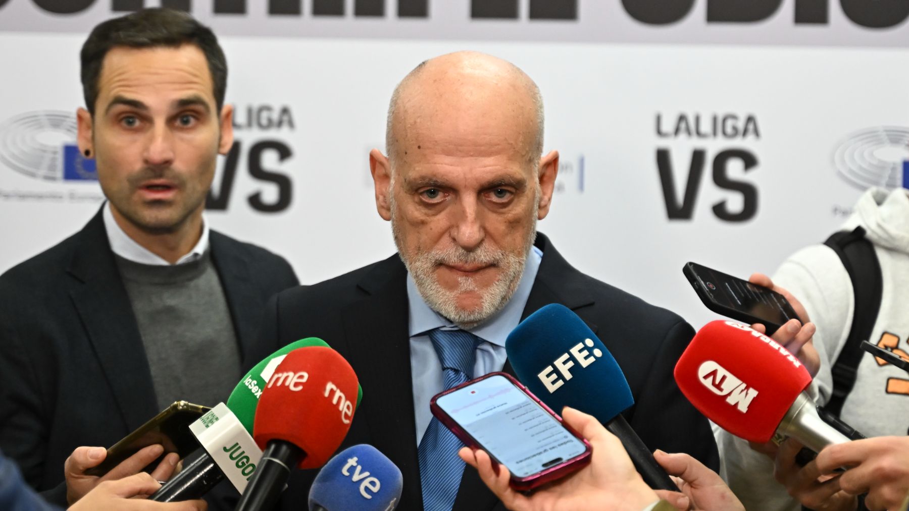 Tebas carga contra Florentino Pérez tras el discurso del presidente por el