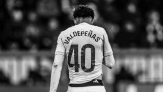 Valdepeñas, durante su debut con el Real Madrid. (Valde)