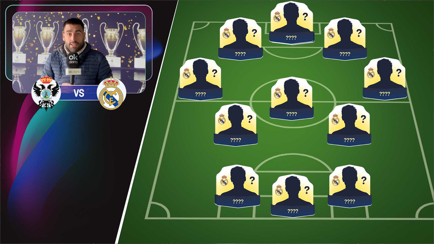 Alineación del Real Madrid contra el Talavera: David Jiménez apunta titular