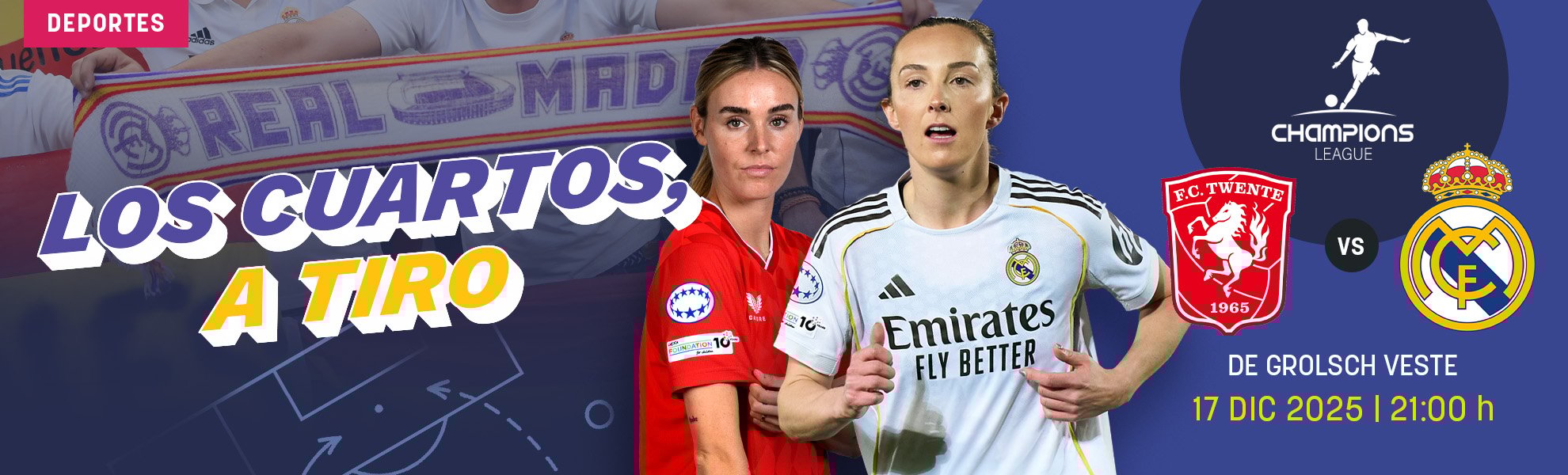 Twente – Real Madrid: los cuartos, a tiro