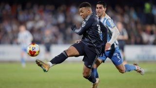 Mbappé, ante el Talavera. (EFE)