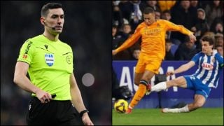 Muñiz Ruiz durante el Espanyol-Real Madrid de la temporada pasada. (Getty)