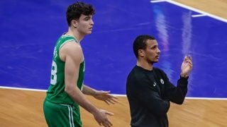 Hugo González con los Celtics. (EFE)