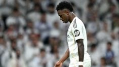 Vinicius cabizbajo. (Getty)