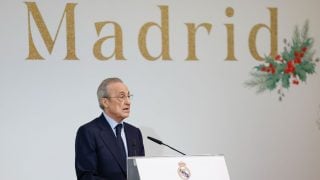 Discurso de Florentino Pérez. (EFE)