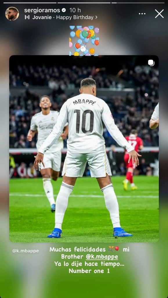 Mbappé Sergio Ramos