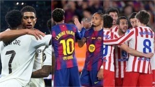 Real Madrid, Barcelona y Atlético. (Getty)