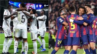 Real Madrid y Barcelona. (Getty)