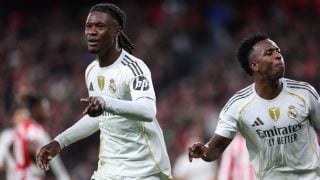 Camavinga y Vinicius celebrando un gol con el Real Madrid. (Europa Press)