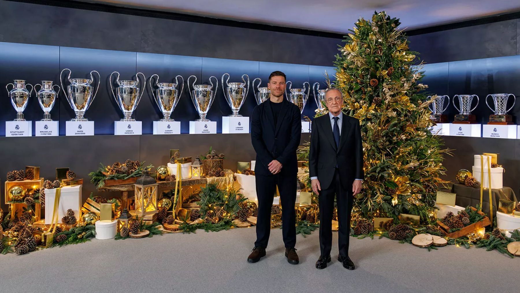 Florentino, entrenadores y capitanes del Real Madrid felicitan la Navidad: Soñemos por un gran 2026