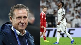 Jorge Valdano y Vinicius Junior. (Getty)