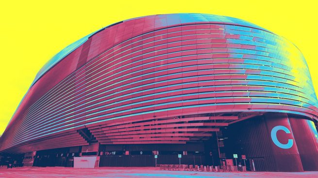 La blanca Navidad del Bernabéu.