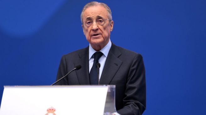 Florentino Pérez, en un acto del Real Madrid. (Europa Press)