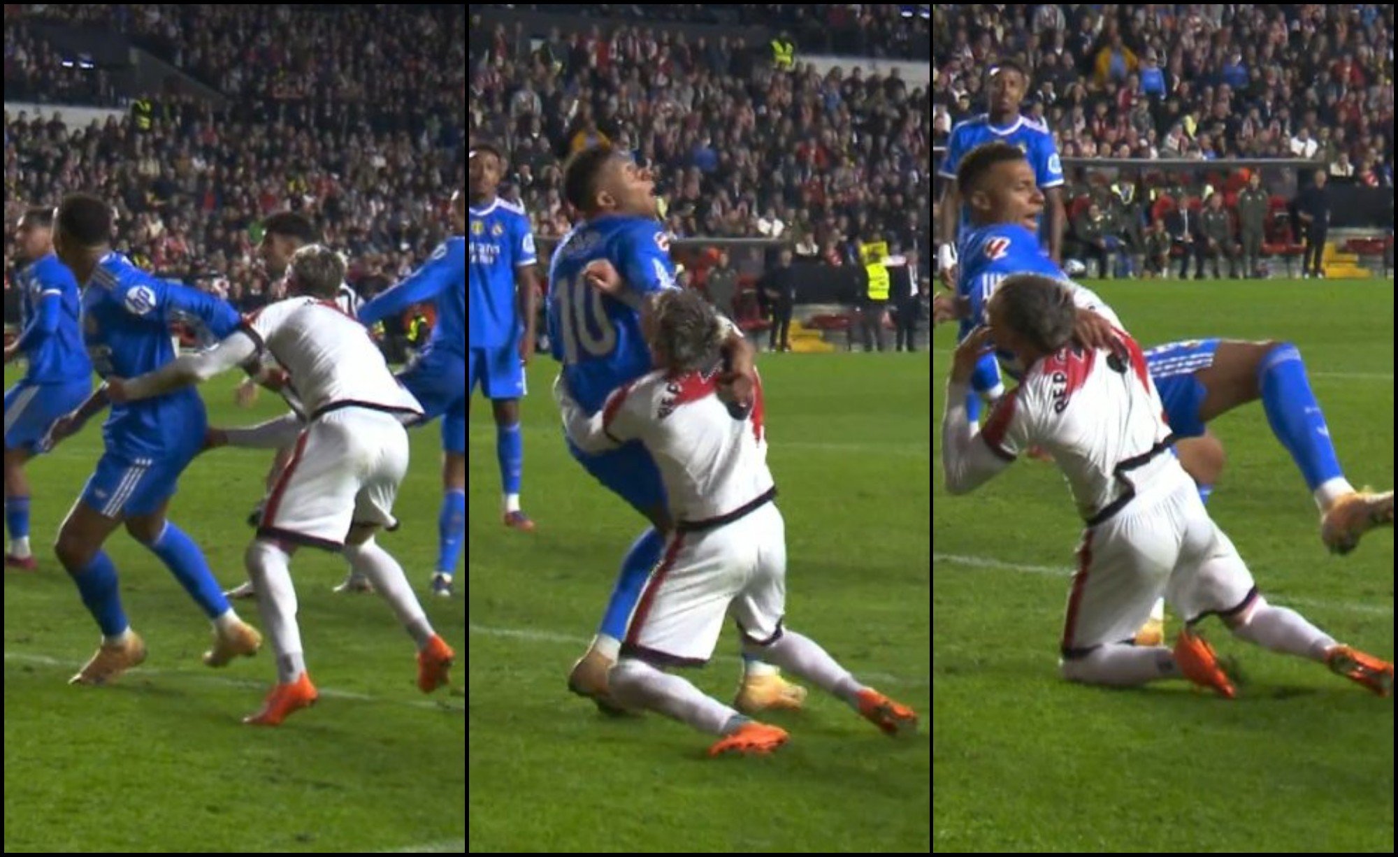 agarrón, Mbappé, Chavarría, penalti, Rayo Vallecano