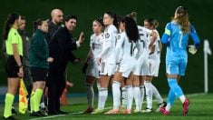 Las jugadoras del Real Madrid, en un partido. (Getty)