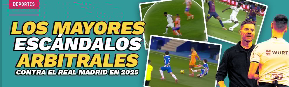 Los mayores escándalos arbitrales en contra del Real Madrid en 2025