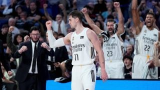 Hezonja celebra un punto ante Unicaja. (EP)