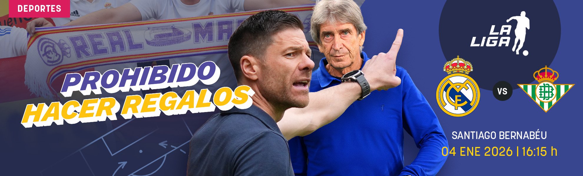 Real Madrid-Betis: prohibido hacer regalos