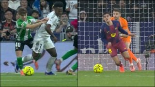 El penalti a Vinicius y el empujón de Joan.