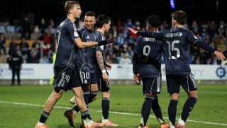 El Real Madrid celebra un gol en la Copa. (Getty)