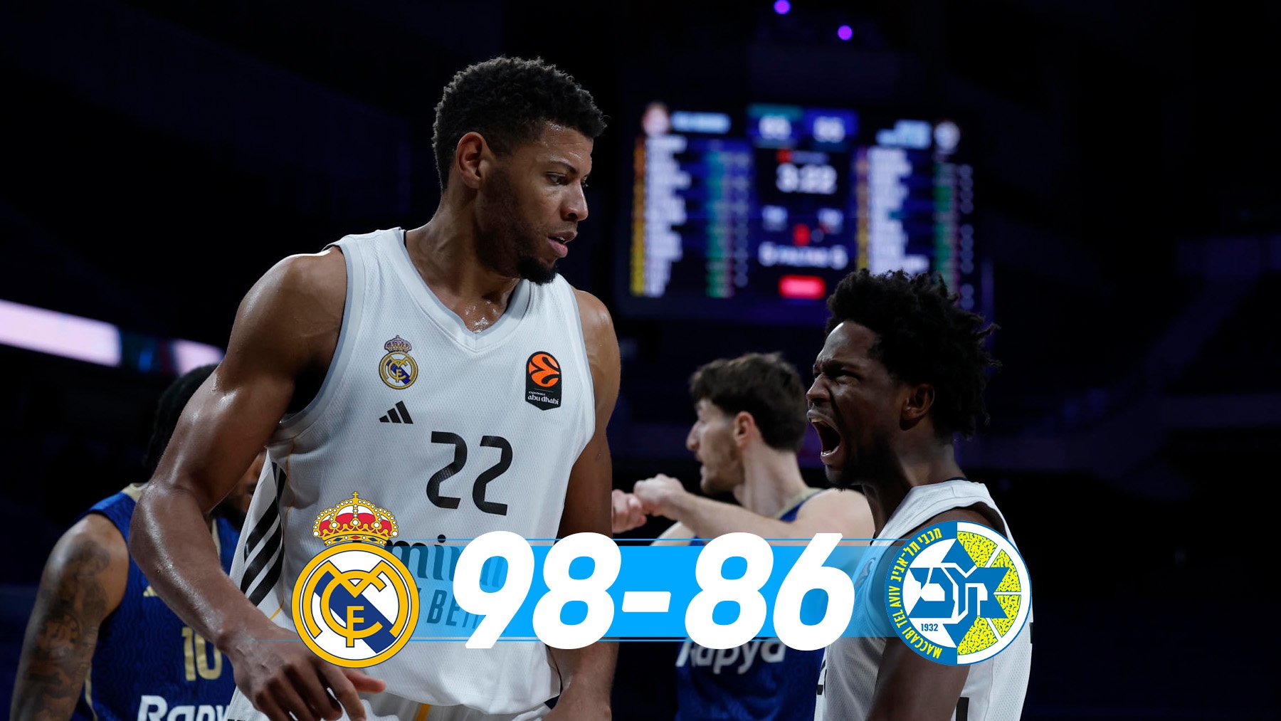 El Real Madrid confirma su escalada con una gran segunda parte ante el Maccabi